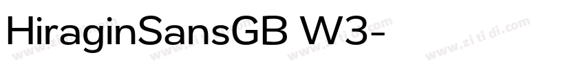 HiraginSansGB W3字体转换